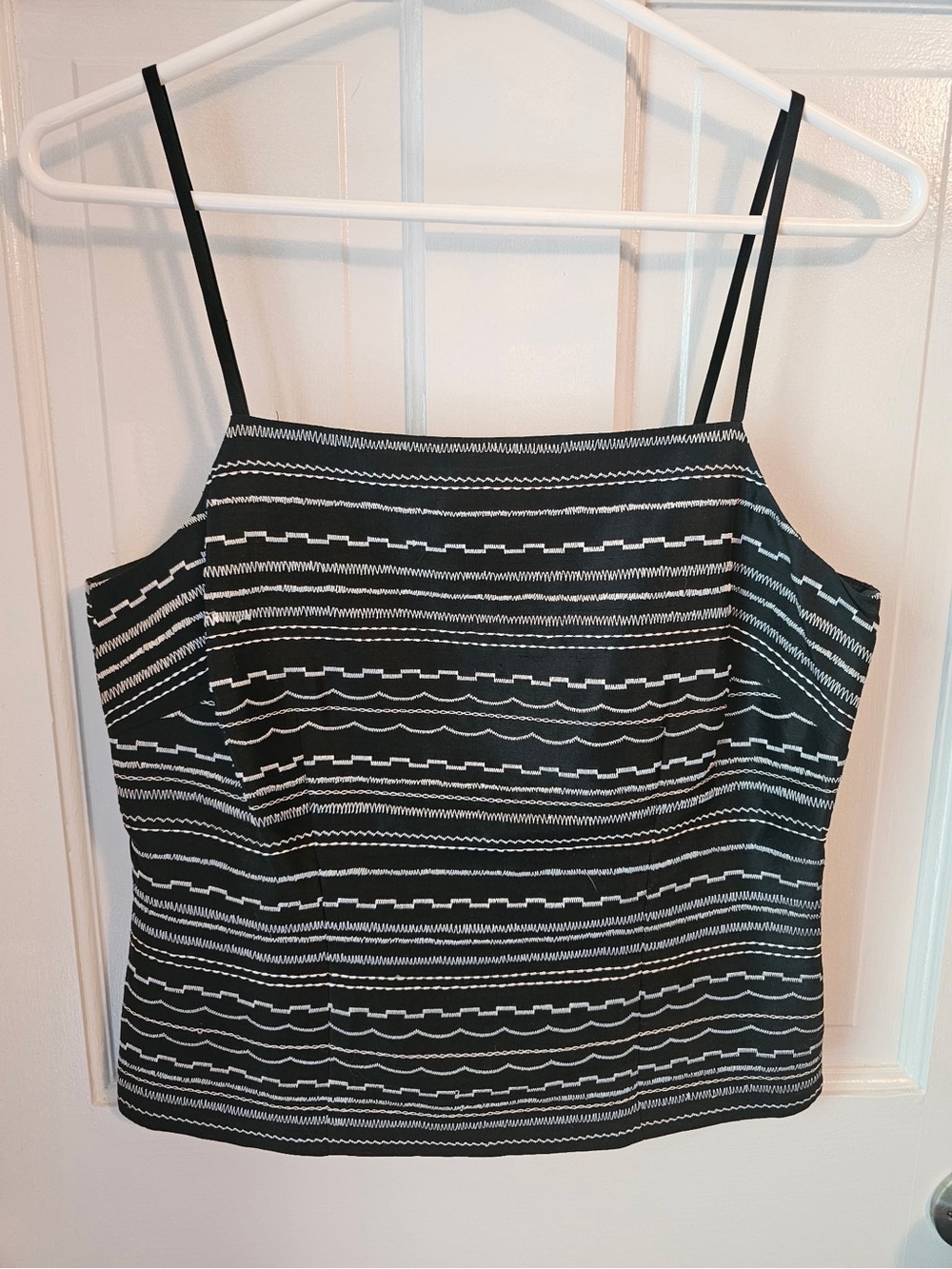 Ann Taylor Black and White Striped Camisole